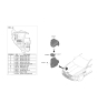 Diagram for Hyundai Genesis Electrified G80 Relay Block - 91959-JI100