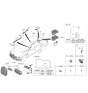 Diagram for 2023 Hyundai Genesis Electrified G80 Battery Cable - 91850-JI010