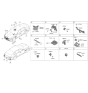 Diagram for Hyundai Genesis Electrified G80 Antenna - 95460-JI100