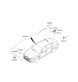 Diagram for Hyundai Genesis Electrified G80 Antenna - 96210-T1040-NEB