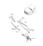 Diagram for Hyundai Genesis Electrified G80 Wiper Linkage - 98100-T1000