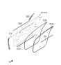 Diagram for 2021 Hyundai Genesis G80 Weather Strip - 82110-T1000