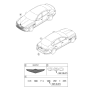 Diagram for 2023 Hyundai Genesis Electrified G80 Emblem - 86300-T1100