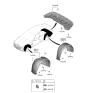 Diagram for Hyundai Genesis Electrified G80 Wheelhouse - 86811-JI000