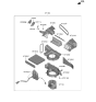 Diagram for 2018 Hyundai Genesis G90 Cabin Air Filter - 97133-D2000