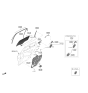Diagram for Hyundai Genesis Electrified G80 Door Latch Assembly - 81410-T1410