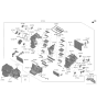 Diagram for 2020 Hyundai Nexo Blend Door Actuator - 97157-C1900