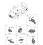 Diagram for Hyundai Genesis Electrified G80 Car Speakers - 96330-T1500