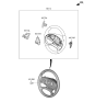 Diagram for 2023 Hyundai Genesis Electrified G80 Steering Wheel - 56100-JI700-GLW