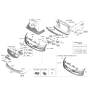 Diagram for Hyundai Genesis Electrified G80 Parking Assist Distance Sensor - 99350-T1000-MDY