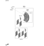 Diagram for Hyundai Genesis G90 Brake Pad Set - 58101-JIA00