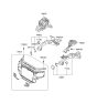 Diagram for 2009 Hyundai Santa Fe Radiator Support - 64101-0W000