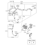 Diagram for 2006 Hyundai Santa Fe A/C Hose - 97759-2B230