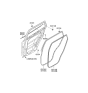 Diagram for 2006 Hyundai Santa Fe Door Seal - 83110-2B000-J9