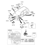 Diagram for 2009 Hyundai Santa Fe Car Key - 95411-0W100