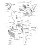 Diagram for 2006 Hyundai Santa Fe Radiator - 25310-2B100