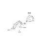 Diagram for 2006 Hyundai Santa Fe Wheelhouse - 86830-2B000