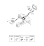 Diagram for 2006 Hyundai Santa Fe Blower Control Switches - 93710-2B001