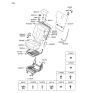 Diagram for 2006 Hyundai Santa Fe Seat Cover - 89260-2B000-J4U