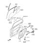 Diagram for 2008 Hyundai Santa Fe Door Handle - 83610-0W000-J4