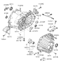 Diagram for 2008 Hyundai Santa Fe Bellhousing - 43115-24322