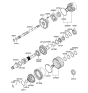 Diagram for 2008 Hyundai Santa Fe Transfer Case Bearing - 45737-39040