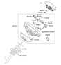 Diagram for Hyundai Santa Fe Cruise Control Switch - 96700-0W000-CA