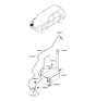 Diagram for 2008 Hyundai Santa Fe Washer Pump - 98510-3E000