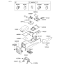 Diagram for Hyundai Santa Fe Seat Heater Switch - 93601-2B000-CA