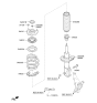 Diagram for 2021 Hyundai Veloster Shock And Strut Mount - 54610-F2AA0