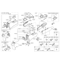 Diagram for Hyundai Elantra Center Console Base - 84610-F2000-TRY