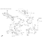 Diagram for Hyundai Trailing Arm - 55101-F2BA0