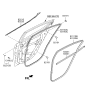 Diagram for 2019 Hyundai Elantra Door Seal - 83110-F2000-4X