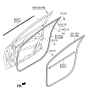 Diagram for 2016 Hyundai Elantra Door Seal - 82130-F2000