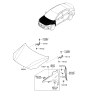 Diagram for 2016 Hyundai Elantra Hood Hinge - 79110-F2000