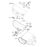 Diagram for Hyundai Tailgate Lock Actuator Motor - 81230-F2010
