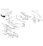 Diagram for 2017 Hyundai Elantra Bumper - 86611-F2500