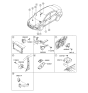 Diagram for Hyundai Elantra Air Bag Control Module - 95910-F2900