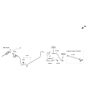 Diagram for Hyundai Clutch Hose - 41631-F2300