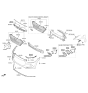 Diagram for Hyundai Bumper - 86510-F2000