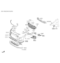 Diagram for Hyundai Elantra Grille - 86561-F2500