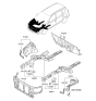 Diagram for Hyundai Elantra Touring Radiator Support - 64101-2L000