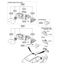 Diagram for 2000 Hyundai Elantra Car Mirror - 85101-27000