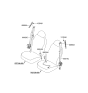 Diagram for 2009 Hyundai Elantra Touring Seat Belt - 88810-2L510-9K