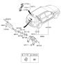 Diagram for 2009 Hyundai Elantra Touring Wiper Arm - 98811-2L000