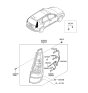 Diagram for 2011 Hyundai Elantra Touring Light Socket - 92430-2L100