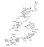 Diagram for 2009 Hyundai Elantra Touring Muffler - 28700-2L295