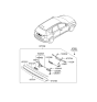 Diagram for 2009 Hyundai Elantra Touring Tailgate Handle - 81260-2L200