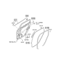 Diagram for Hyundai Weather Strip - 83210-2L200