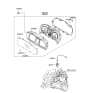 Diagram for 2011 Hyundai Elantra Touring Instrument Cluster - 94011-2L050